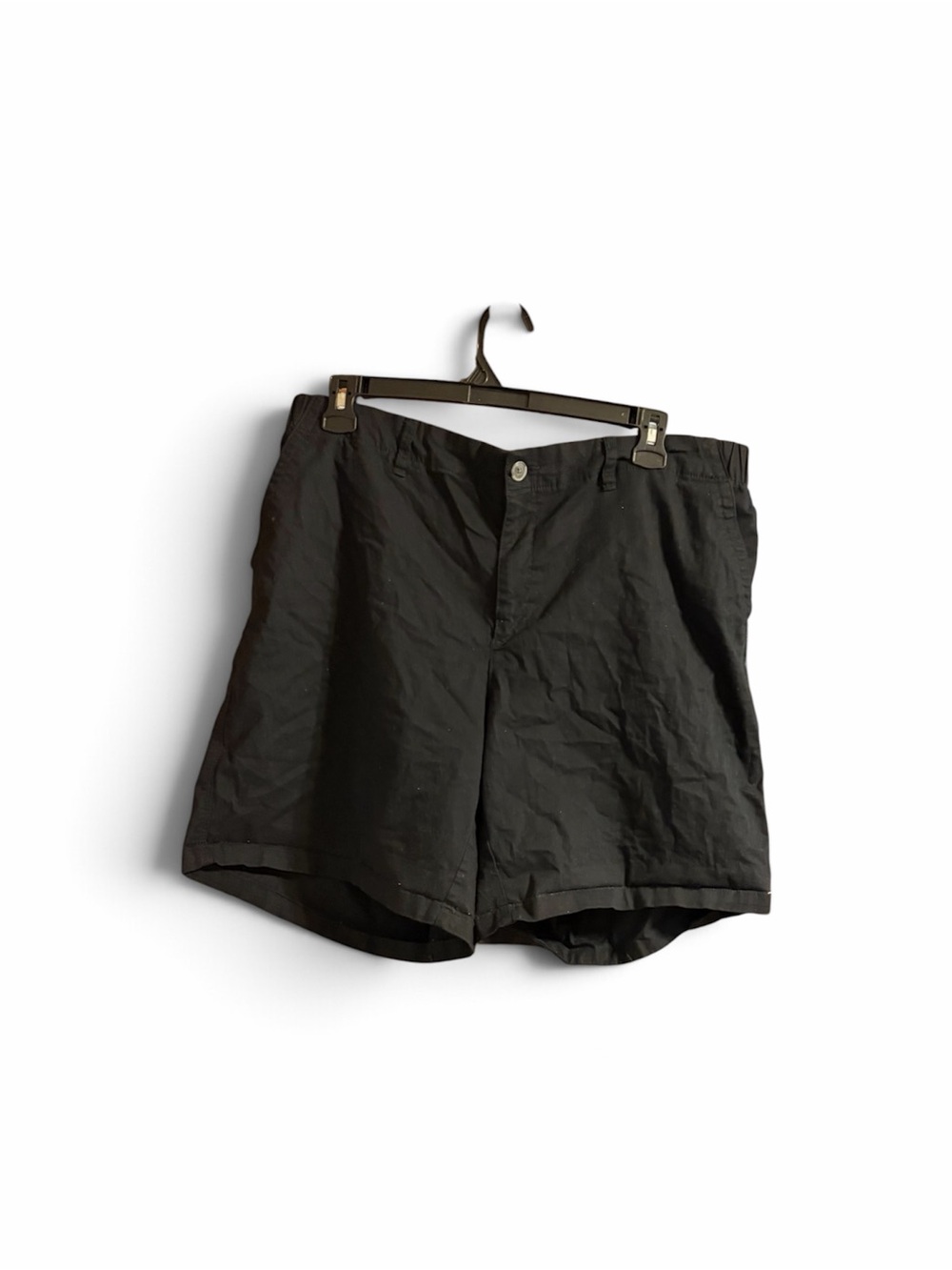 Classic Black Cotton Shorts